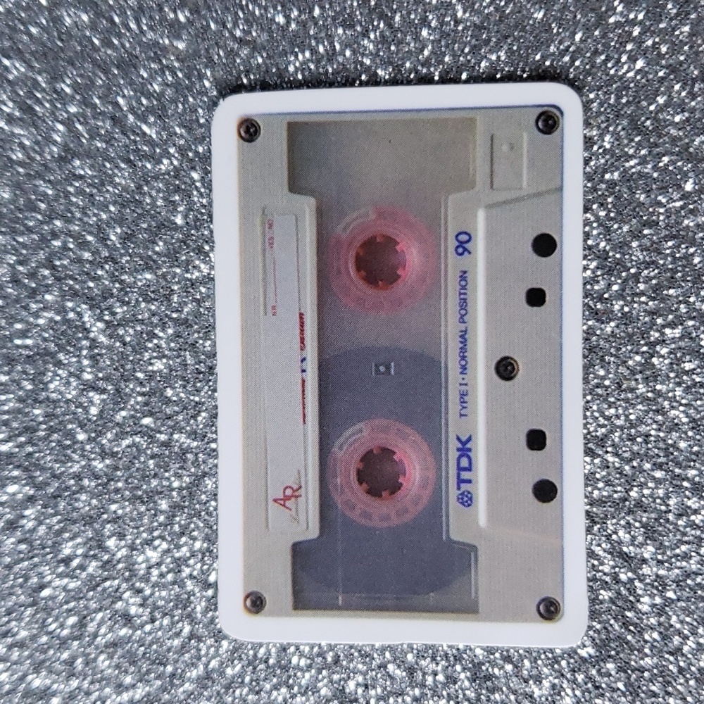 ART Cassette Tape Old School WATERPOOF Sticker pop culture